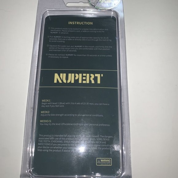 Nupert Jaw Exerciser And Neck Toning FDA Compliant - NEW - Picture 2 of 4